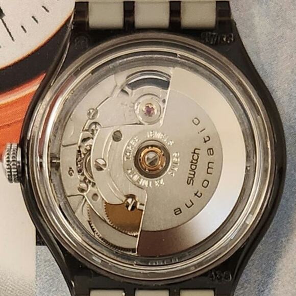 Swatch SILVER BARON SAM104 1994 Automatic Watch with 23 Jewels New old stock - Picture 7 of 12